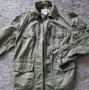 JCrew Green Utility Jacket